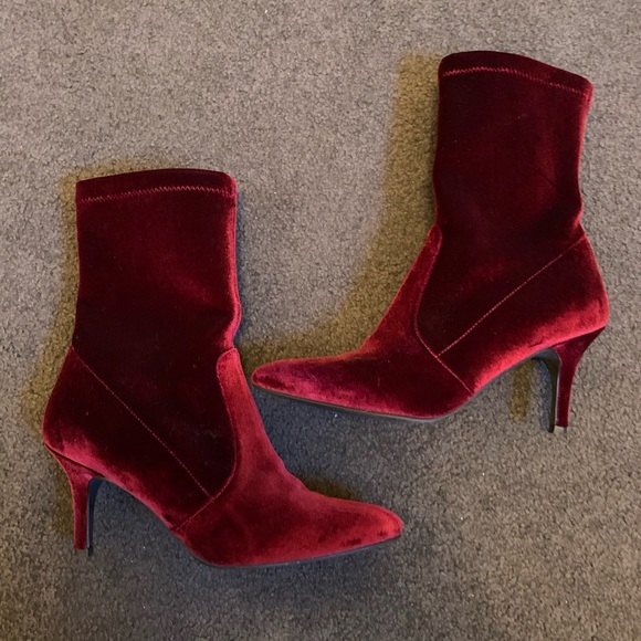 stuart weitzman red leather boots